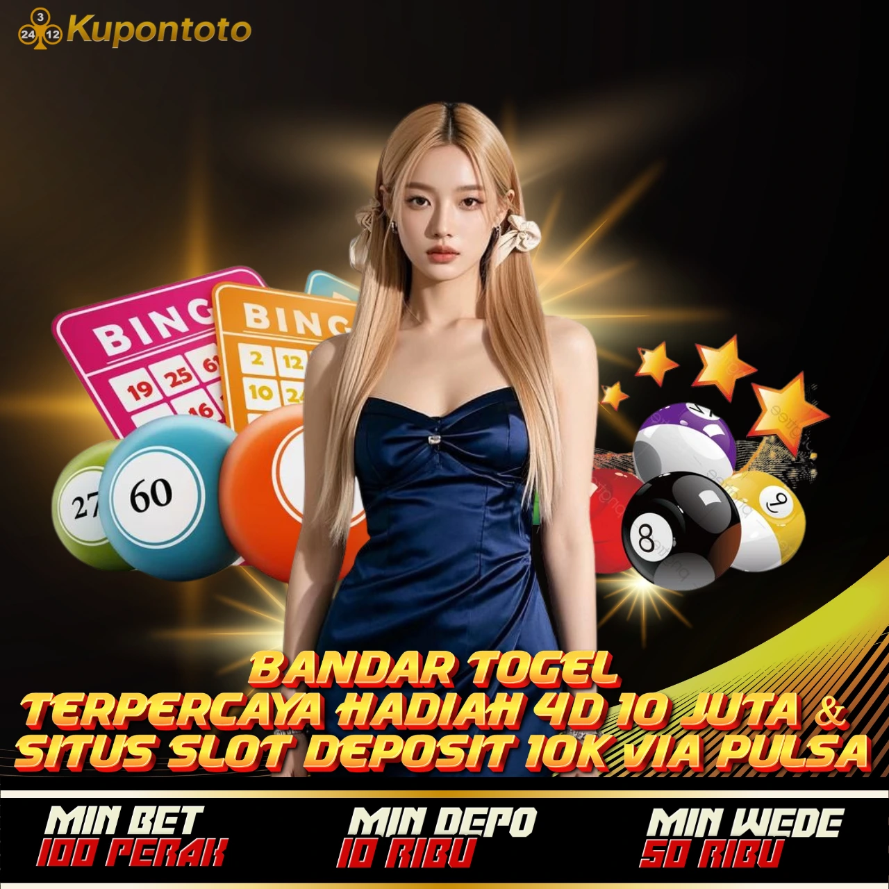Kupontoto ~ Bandar Togel Terpercaya Hadiah 4D 10 Juta & Situs Slot Deposit 10K Via Pulsa
